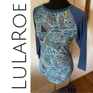 Lularoe 80’s Style Graphic Randy Baseball Tee -S-